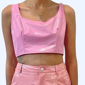 Ohs Pink Women's Crop Top